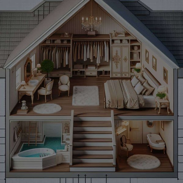 Comment aménager une suite parentale avec dressing et salle d'eau dans les combles ?