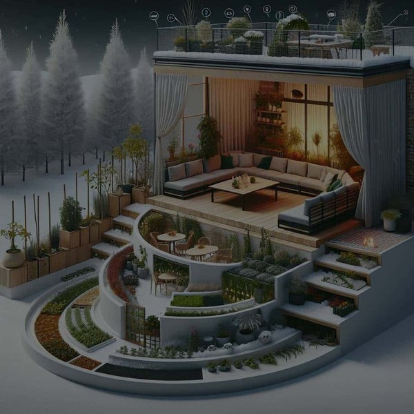 Comment transformer une terrasse en jardin d'hiver isolé et utilisable toute l'année ?